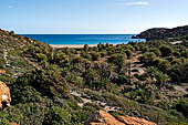 The famous palm beach at Vai, Eastern Crete